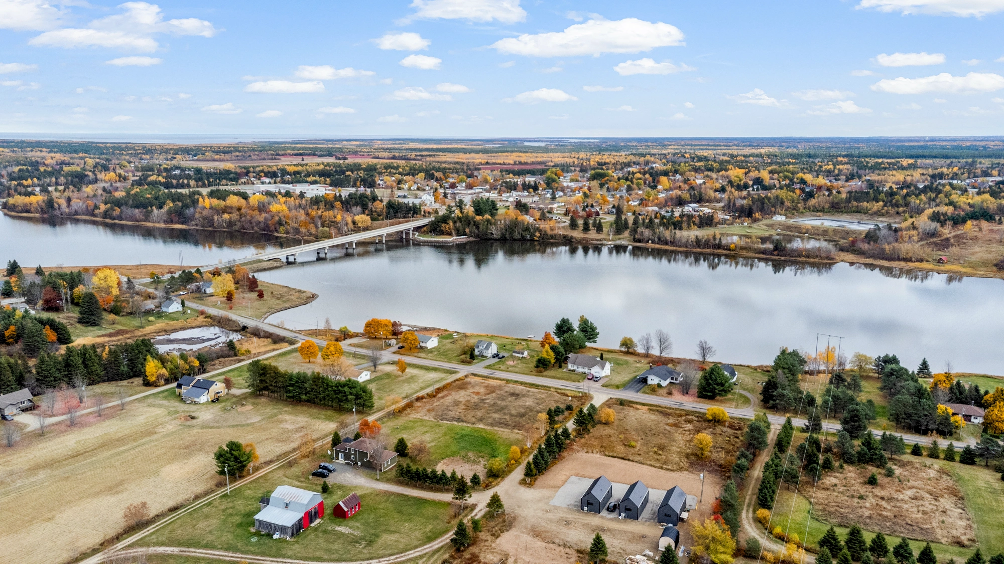 Aerial view of property