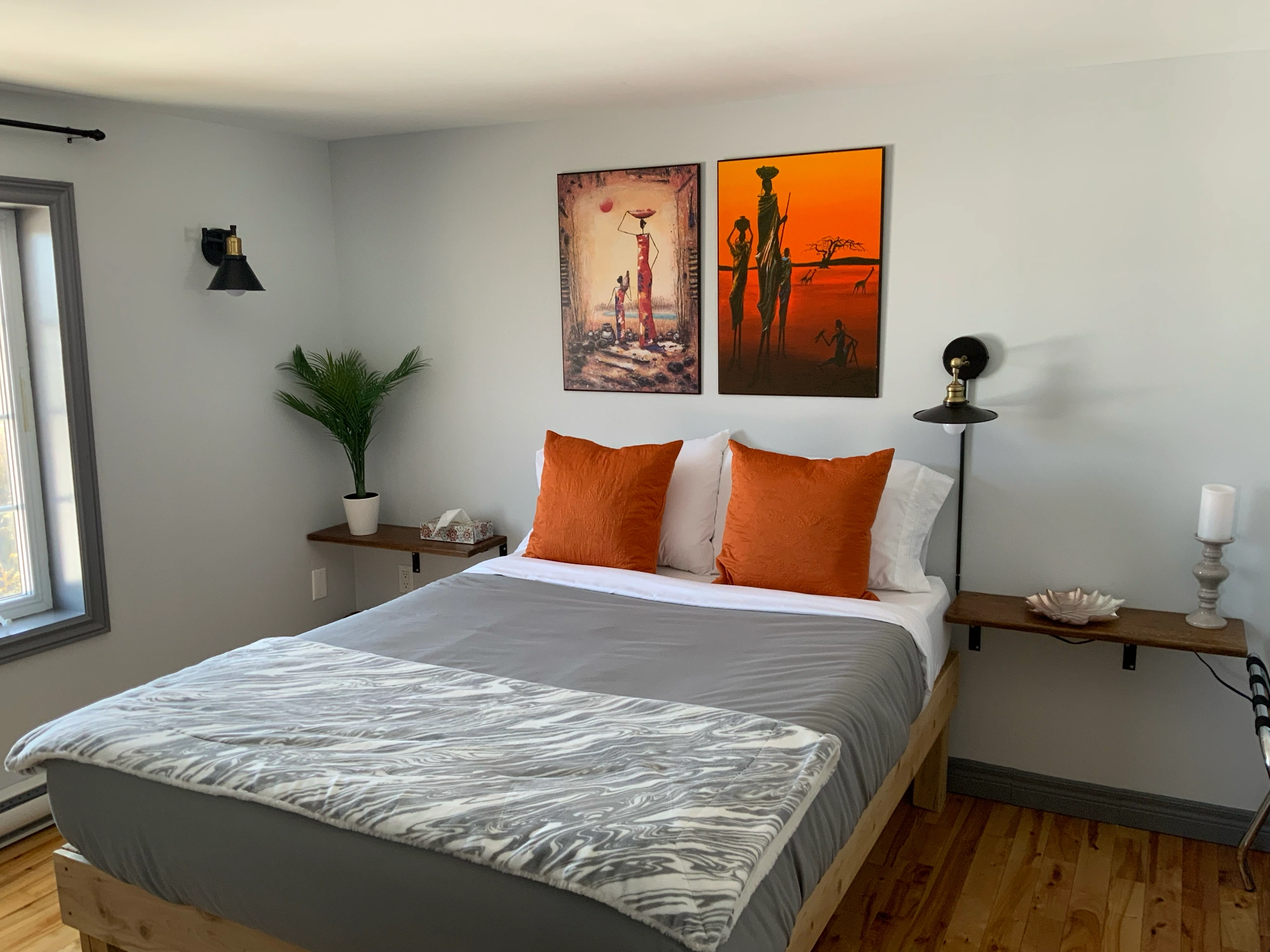 Farmhouse interior view